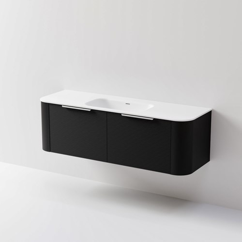 Black Nature 1500 Vanity | Inset Basin & Orchard Drawer Front