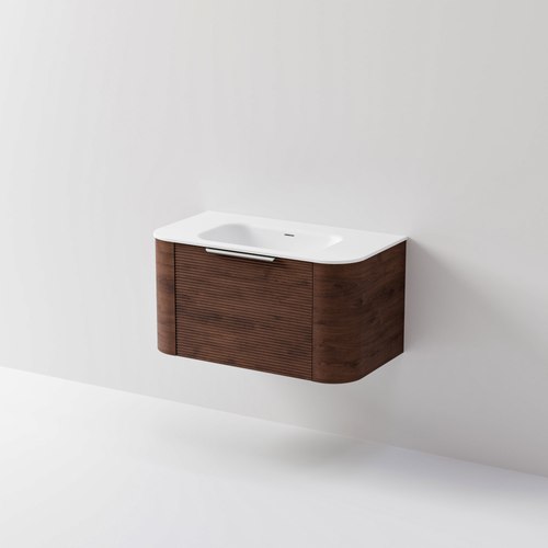 Walnut Nature 900 Vanity | Inset Basin & Orchard Drawer Front