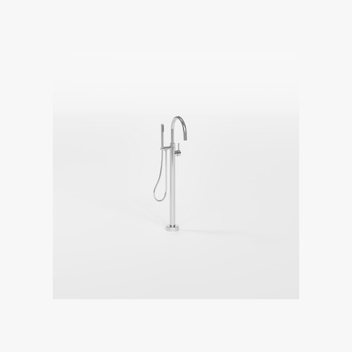 Chrome Nature Floorstanding Bath Filler with Hand Spray