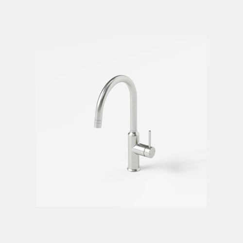 Brushed Nickel Nature Gooseneck Kitchen Sink Mixer