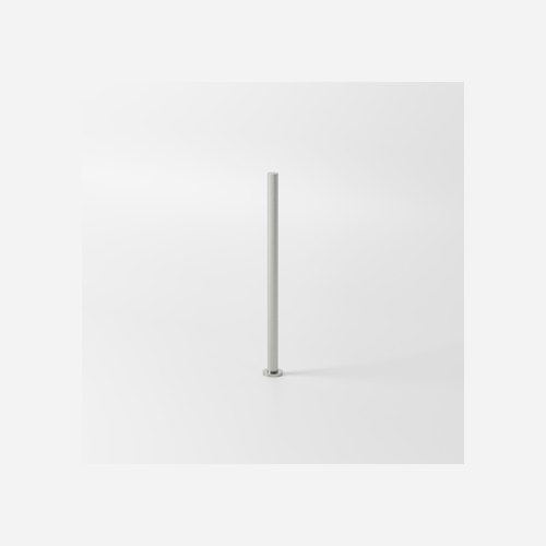 Brushed Stainless Pure Floorstanding Heated Towel Rail 1000