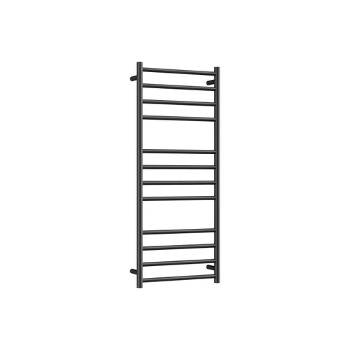 Gunmetal Round Heated Towel Ladder 1200x500mm