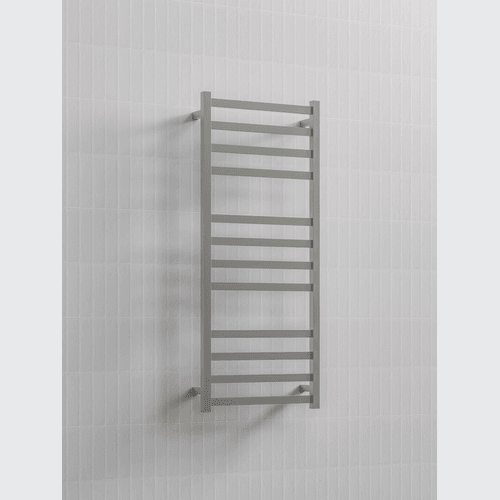 Brushed Stainless Square Heated Towel Ladder 1200x500mm