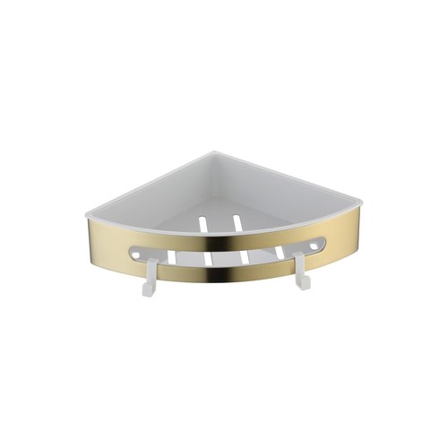 Brushed Brass Versa Corner Shower Shelf