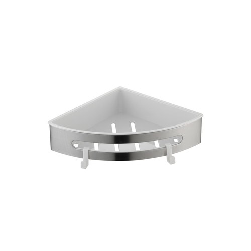 Brushed Nickel Versa Corner Shower Shelf