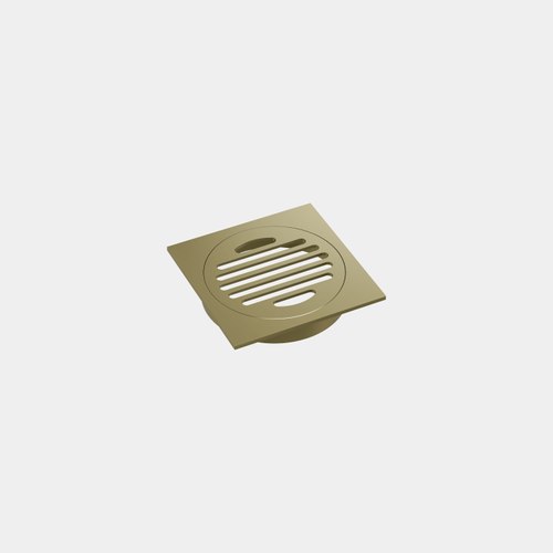 Brushed Brass Evolve Floor Grate 110mm