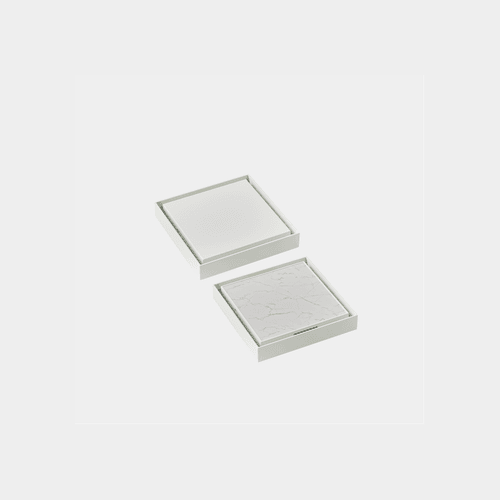 Matte White Versa Square Tiled Shower Waste & Full Undermount Kit