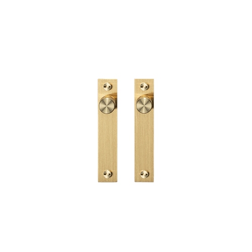 Brass Buster+Punch Cross Plate Knob