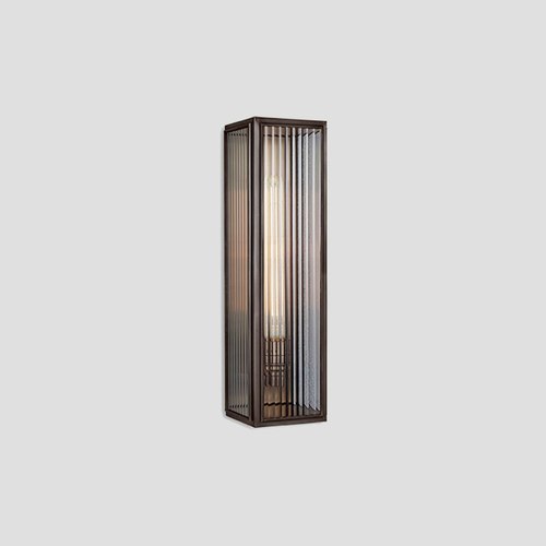 Bronze Ash Reeded Wall Light