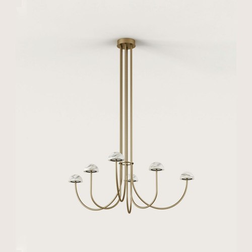 Matte Brass Dussa Chandelier