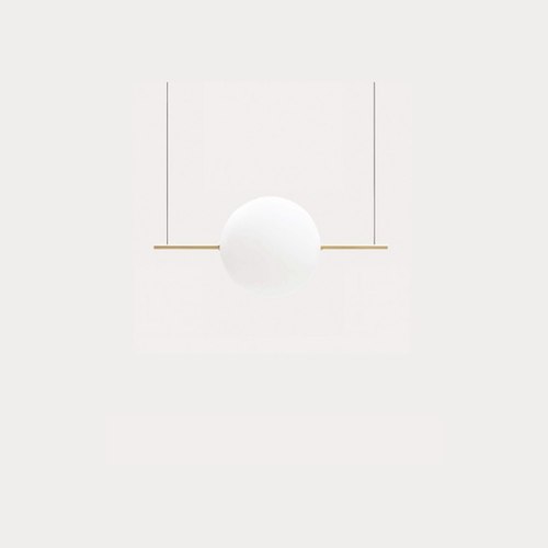 Natural Brass Alma 1lt Pendant Light