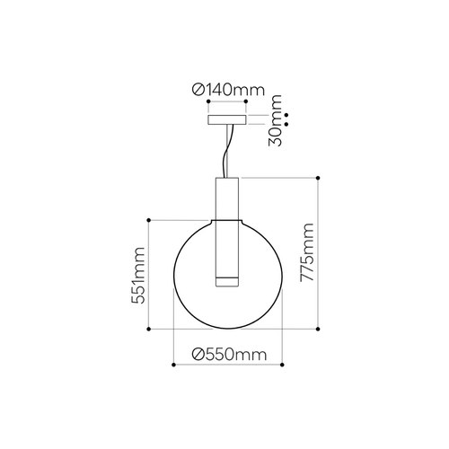 Clear Phenomena Large Pendant Light