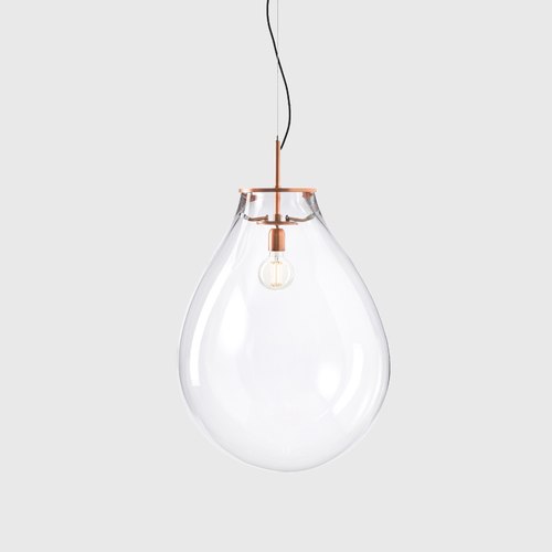 Clear Tim Copper Pendant Light