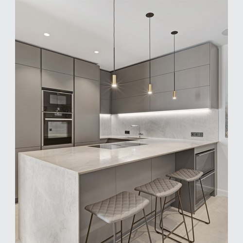 Black/Satin Gold Volta Pendant Light
