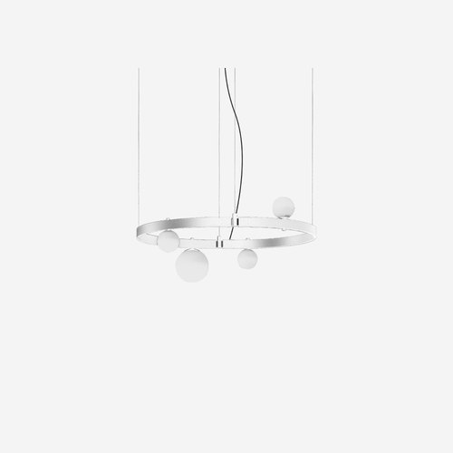 Matte White Stant Circular Pendant Light