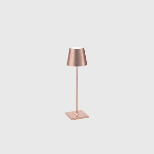 Copper Leaf Poldina Metallic Table Lamp