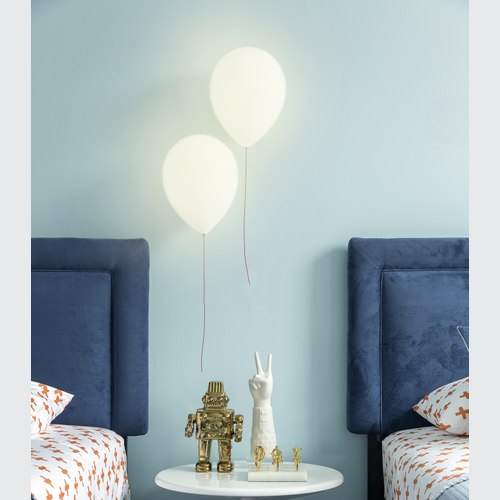 White Balloon Wall Light