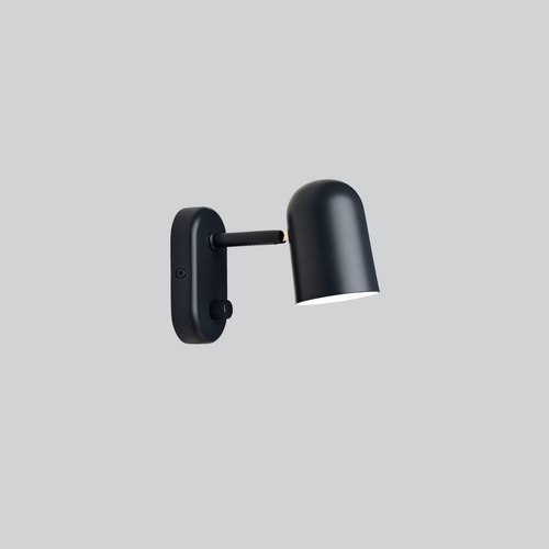 Black Buddy Wall Light