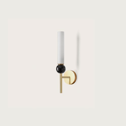 Aged Gold / Black Delie Wall Light