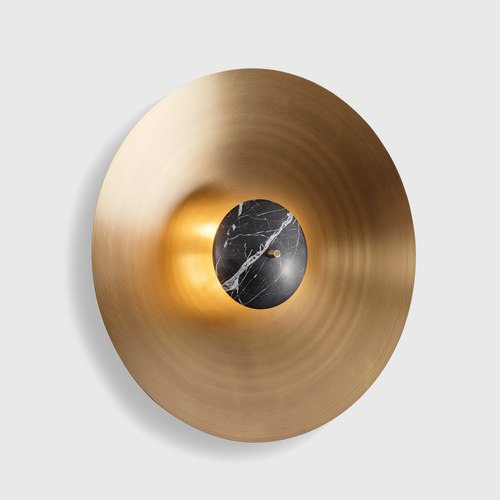 Black Marble Luna Wall Light