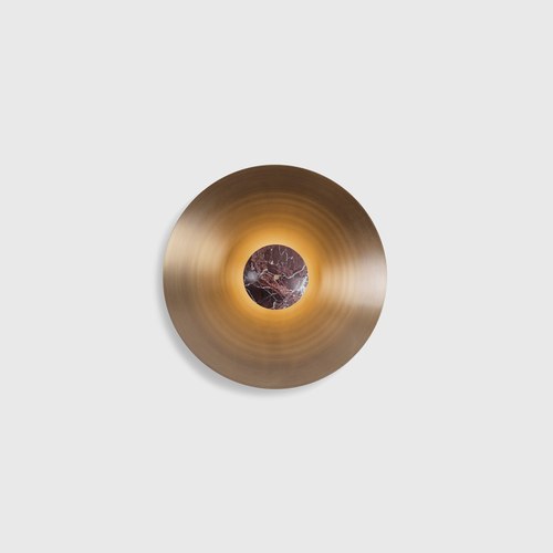 Red Marble Luna Wall Light