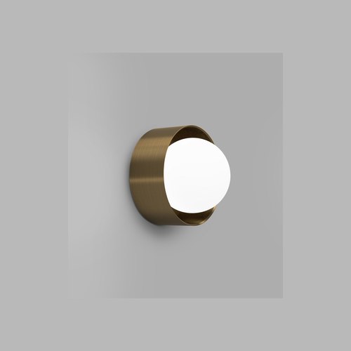 Old Brass Orb Sur Large Wall Light