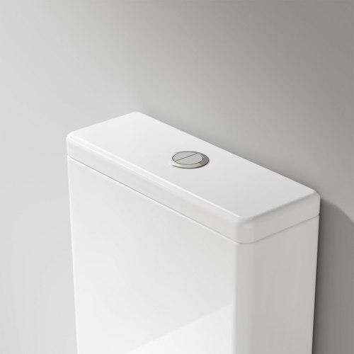 Brushed Nickel Coloured Toilet Flush Button | 57Ø mm
