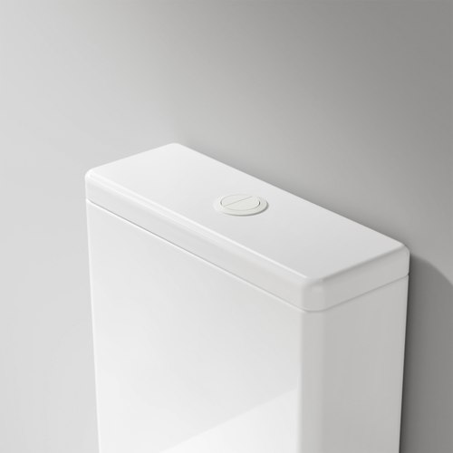 Matte White Coloured Toilet Flush Button | 57Ø mm