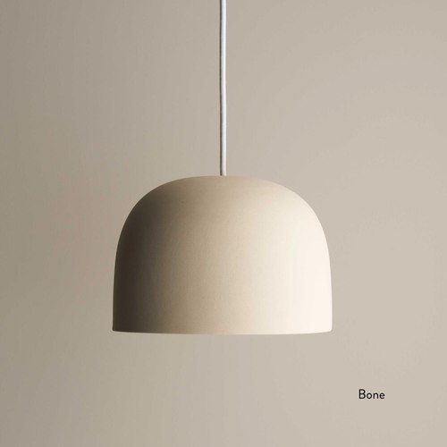 Bone Ceramic Pendant Bell Light Large