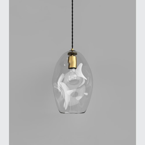 Old Brass Organic Pendant Light