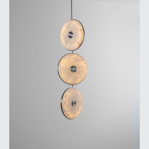 Satin Nickel Beran 3lt Pendant Light