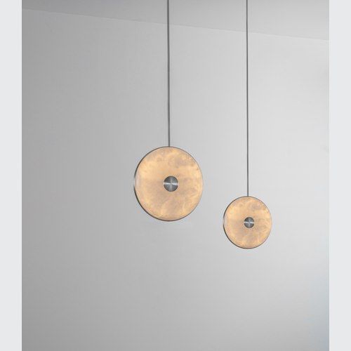 Satin Nickel Beran Vertical Pendant Light