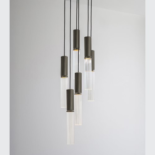 Bronze Flume 6lt Pendant Light