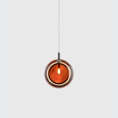 Amber Lens Pendant Light