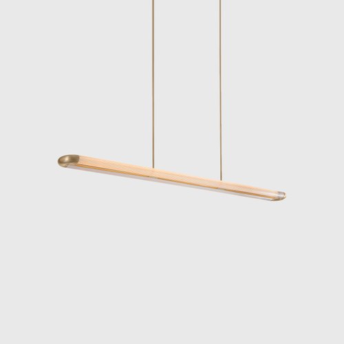 Satin Brass Strata Pendant Light