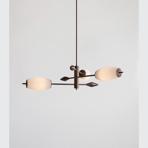 Bronze Supernova 3lt Pendant Light