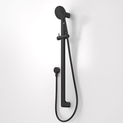 Matte Black Urbane II Universal Rail Shower - Black