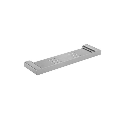 Brushed Nickel Code Pure 400 Metal Shower Shelf - 7 Colours