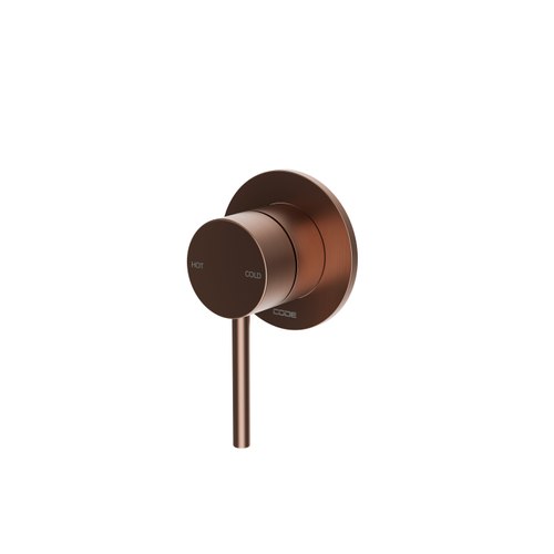 Brushed Copper Nature Shower Mixer - 7 Colours