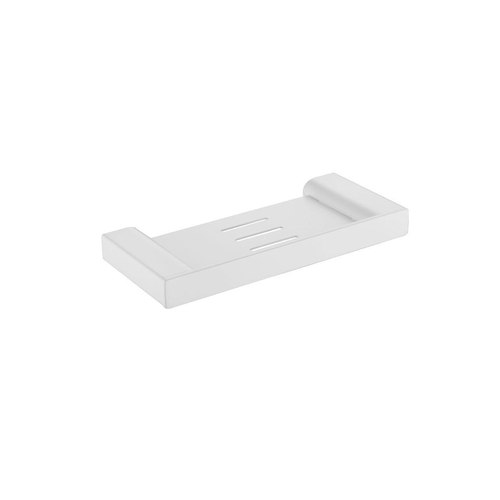 Matte White Code Pure 250 Metal Shower Shelf - 7 Colours