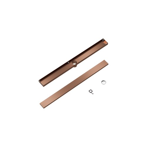 Brushed Copper Code Versa 800 Tiled Shower Channel Waste Range