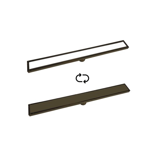 Gunmetal Code Versa 700 Tiled Shower Channel Waste Range