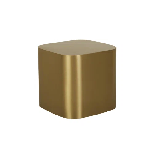 Brushed Gold Elle Bend Side Table