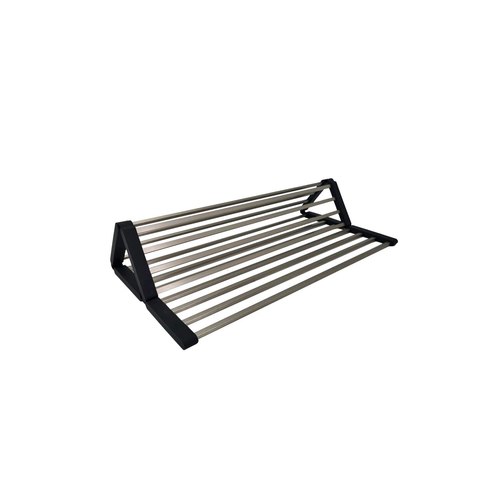 Brushed Stainless Code Aspen Fold Mat Dish Drying Rack