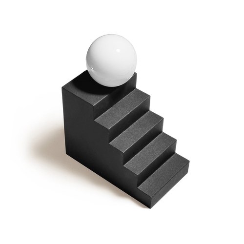 Black Stair Table Lamp