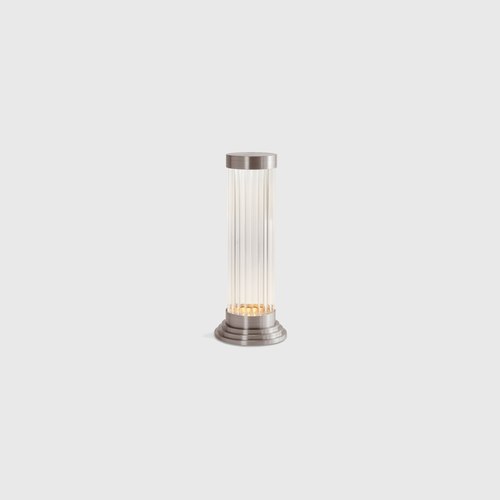 Satin Nickel Porta Table Lamp