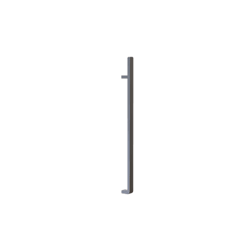 Gunmetal Titan Square Vertical Heated Towel Rail