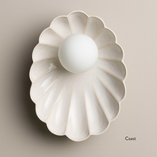 Coast Ceramic Wall Oyster Sconce Light