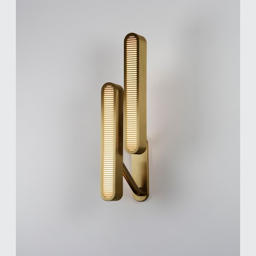 Antique Brass Colt Double Wall Light