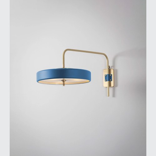 Blue Revolve Wall Light